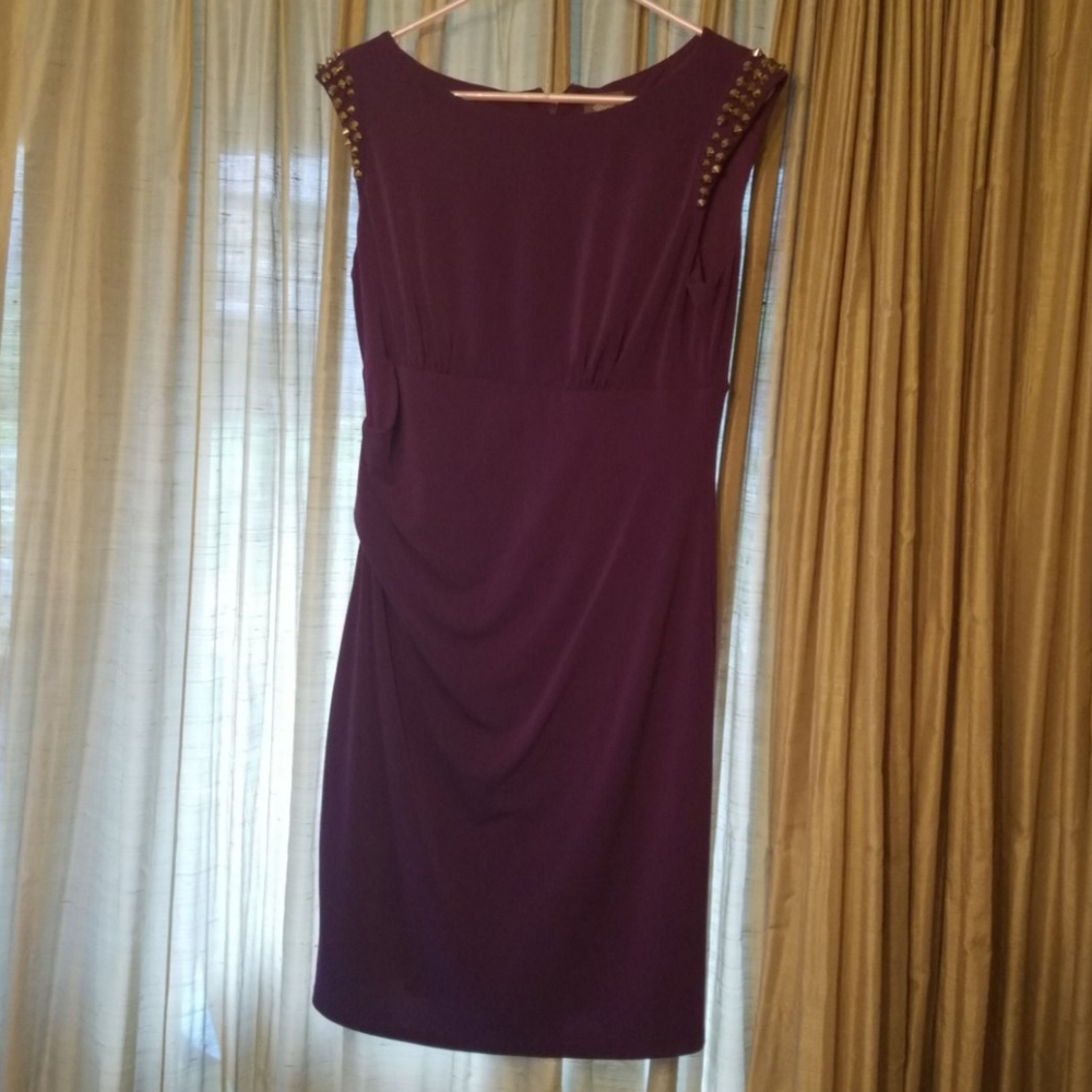Super stretch purple bodycon dress